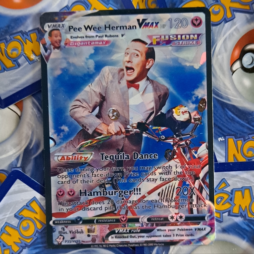 Pee Wee Herman Pokemon Card